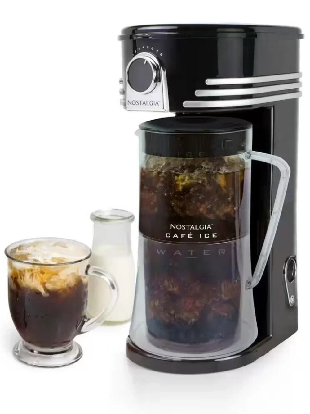3 qt. 12-Cup White Stainless Steel Cafe' Ice Ice — 3 qt iced coffee and tea brew